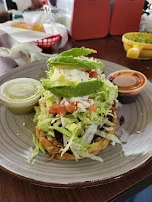 Huarache with Roasted Pork